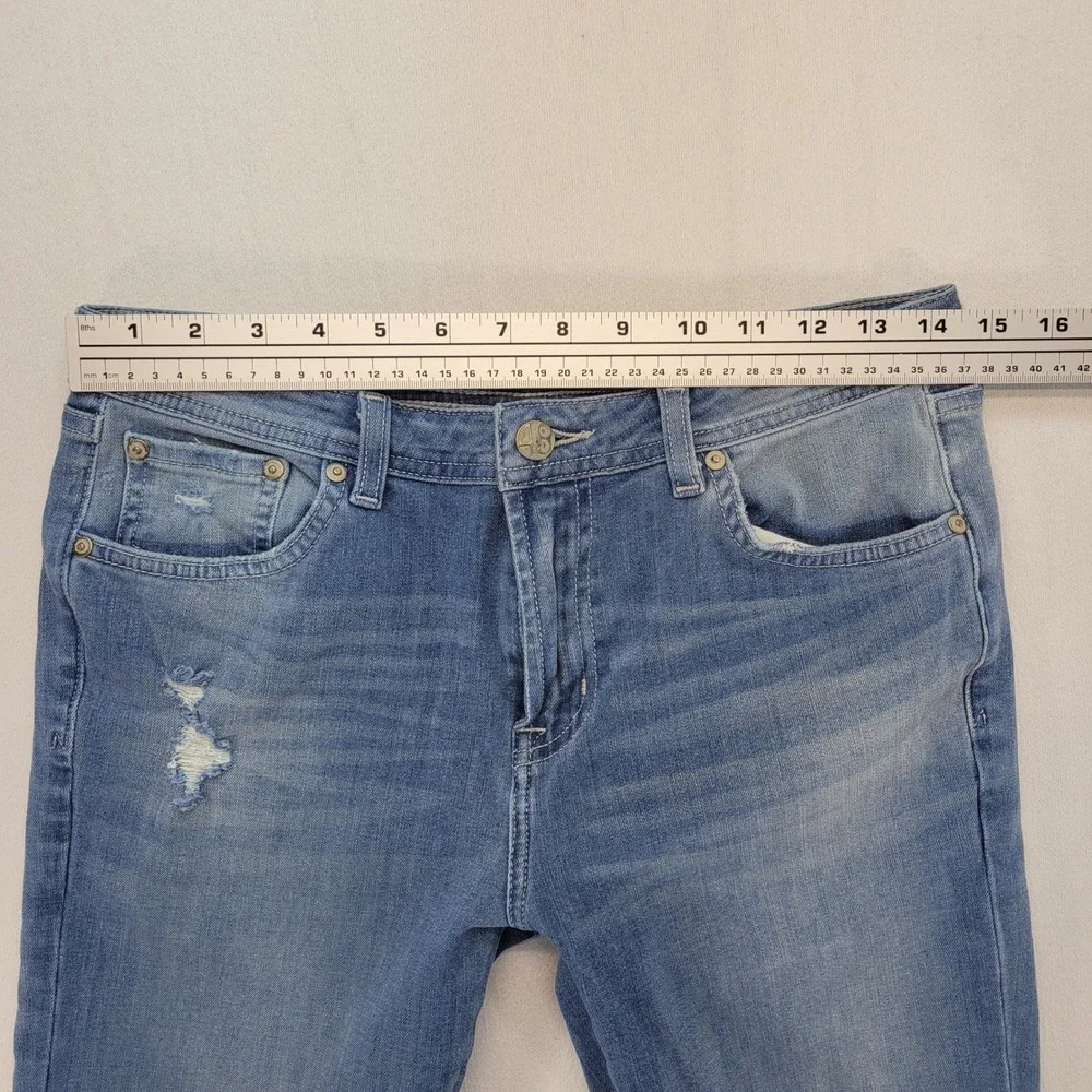 AG Adriano Goldschmied Jeans Kids 18 Blue The Noah Straight Medium Wash Denim